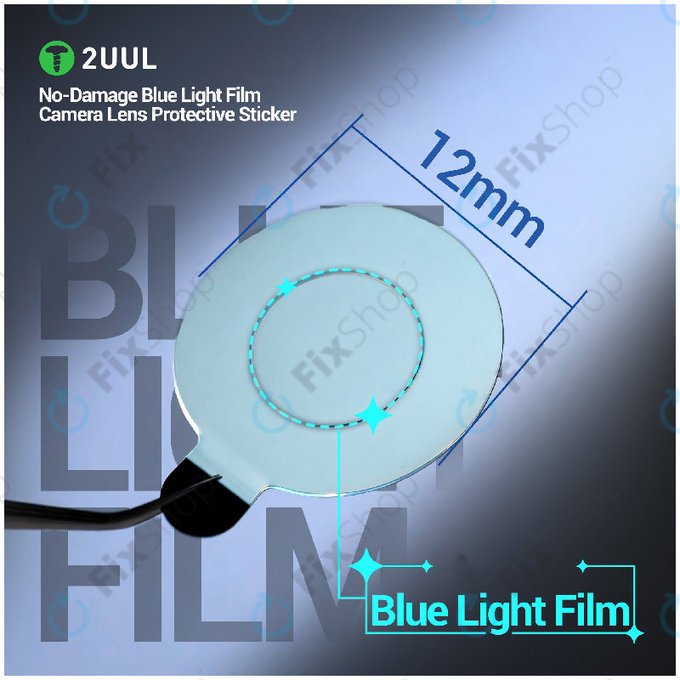 Protective Stickers, Camera Lens Blue Light, 2UUL DA33, 500pcs/Pack