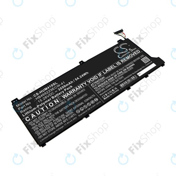 Battery for Honor MagicBook 14, Huawei MateBook D14, MediaPad D14, MagicBook 14, 3550mAh, Li-Pol, 15.28V, HB4692Z9ECW-41, HQ