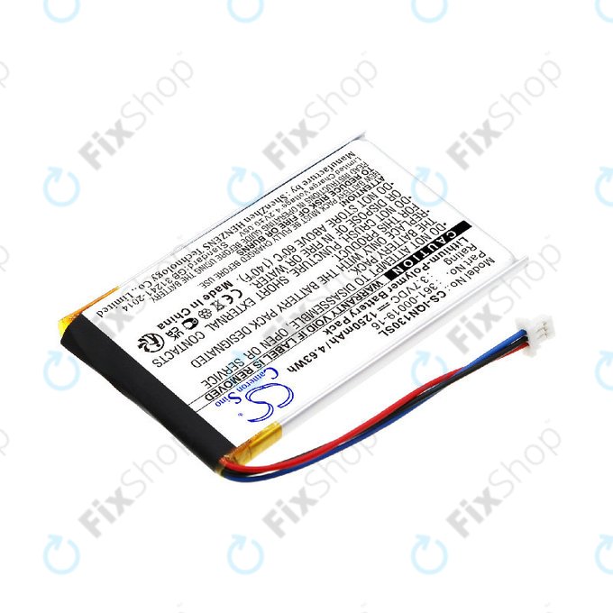 Battery for Garmin Nüvi 1300, 1350, 1370, 1390, 1490, 1250mAh, Li-Pol, 3.7V, 361-00019-16, HQ