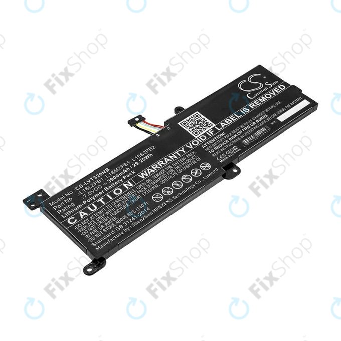 Battery for Lenovo 320, 330, 520, Ideapad 320, 330, S145, 3900mAh, Li-Pol, 7.5V, L16L2PB1, HQ