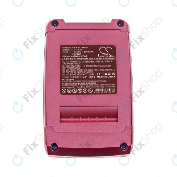 Einhell 18V - Battery 45.114.36 Li-Ion 18.0V 2000mAH HQ