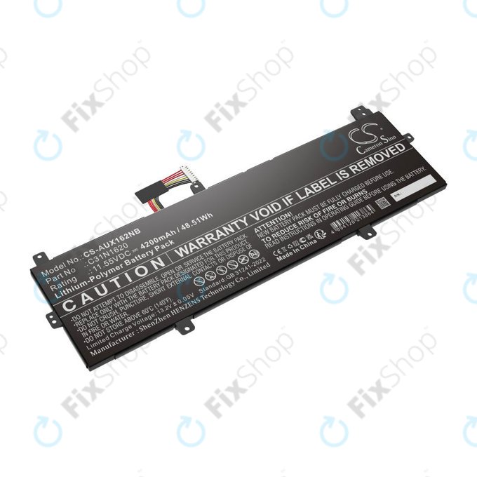 Battery for Asus BX430, Expertbook B5440fa, P5240ua-1a, 4200mAh, Li-Pol, 11.55V, C31N1620, HQ