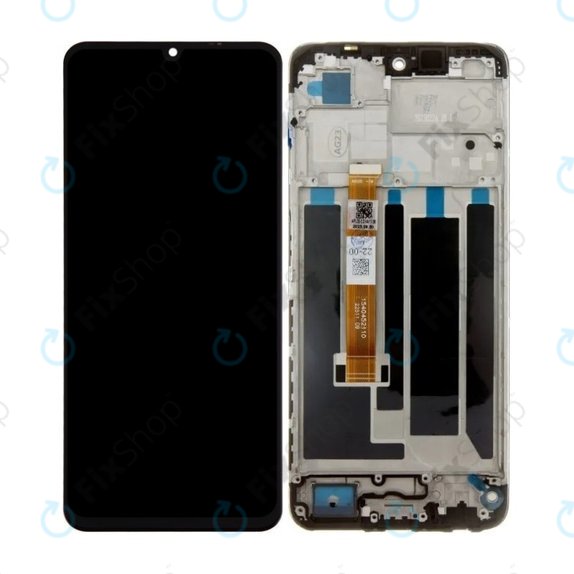 Realme C53 RMX3760 - LCD Display + Touch Screen + Frame (Mighty Black) TFT