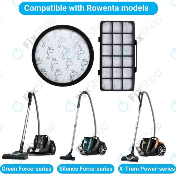 Rowenta Green Force, Silence Force, X-Trem Power - Filter Set