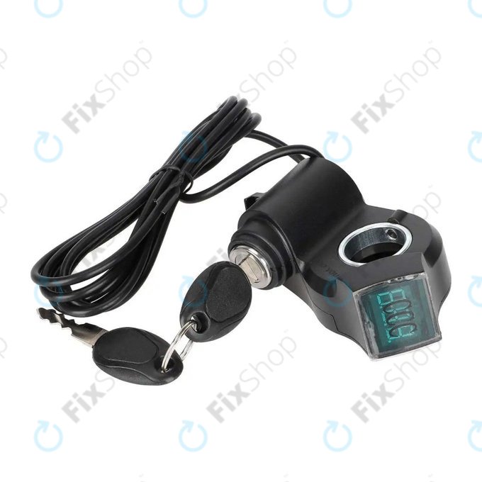 Kugoo Kirin M4, M4 Pro, Speedual, Zero 8X, 10X, MiniWalker, T10-DDM - Ignition Switch with Voltmeter