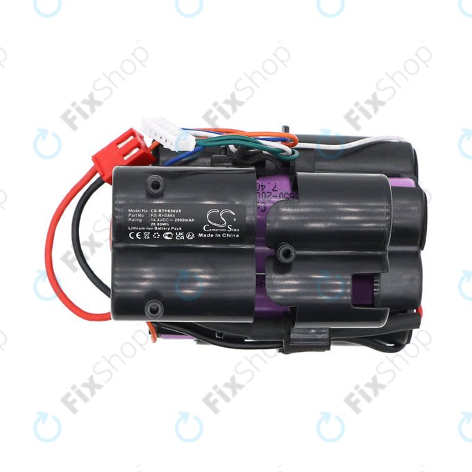 Battery for Rowenta RH6543WH, RH6545WH, RH6547WH, 2000mAh, Li-Ion, 14.4V, RS-RH5864, HQ