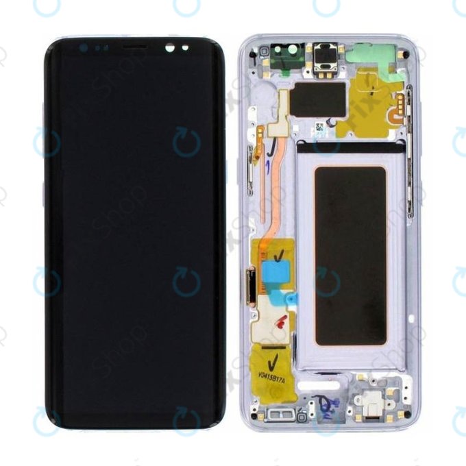 Samsung Galaxy S8 G950F - LCD Display + Touch Screen + Frame (Burgundy Red) - GH97-20457C, GH97-20473C, GH97-20458C, GH97-20629C Genuine Service Pack
