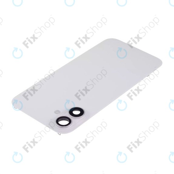 Apple iPhone 16 Plus - Rear Housing Glass + Camera Lens + Metal Plate + Magsafe Magnet (White)