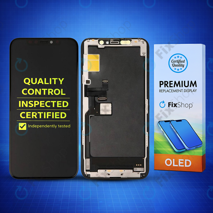 Display Hard OLED for iPhone 11 Pro, Touch Screen with Frame, FixPremium
