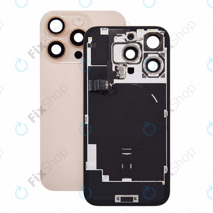 Rear Housing Glass for iPhone 16 Pro, Desert Titanium, Pulled A
