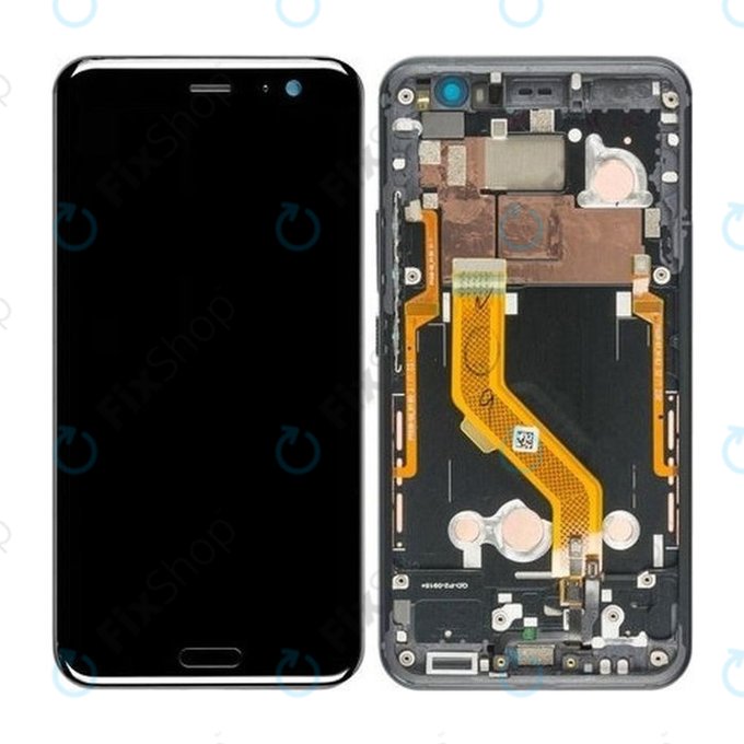 HTC U11 - LCD Display + Touch Screen + Frame (Black) TFT
