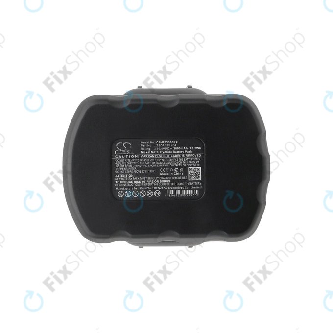 Battery for Bosch 13614, 3000mAh, Ni-MH, 14.4V, 2 607 335 264, HQ