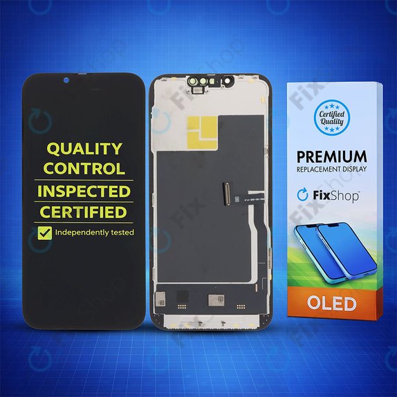 Display Soft OLED 120Hz for iPhone 13 Pro, Touch Screen with Frame, FixPremium