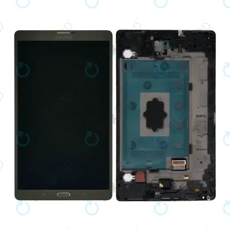 Samsung Galaxy Tab S 8.4 T705 - LCD Display + Touch Screen + Frame (Titanium Bronze) - GH97-16095B Genuine Service Pack