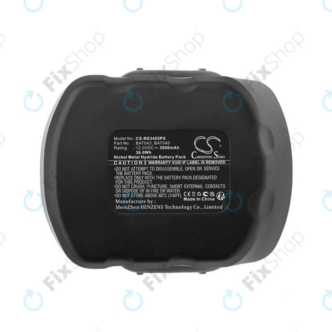 Bosch 12V - Battery BAT043, BAT045 3000mAh