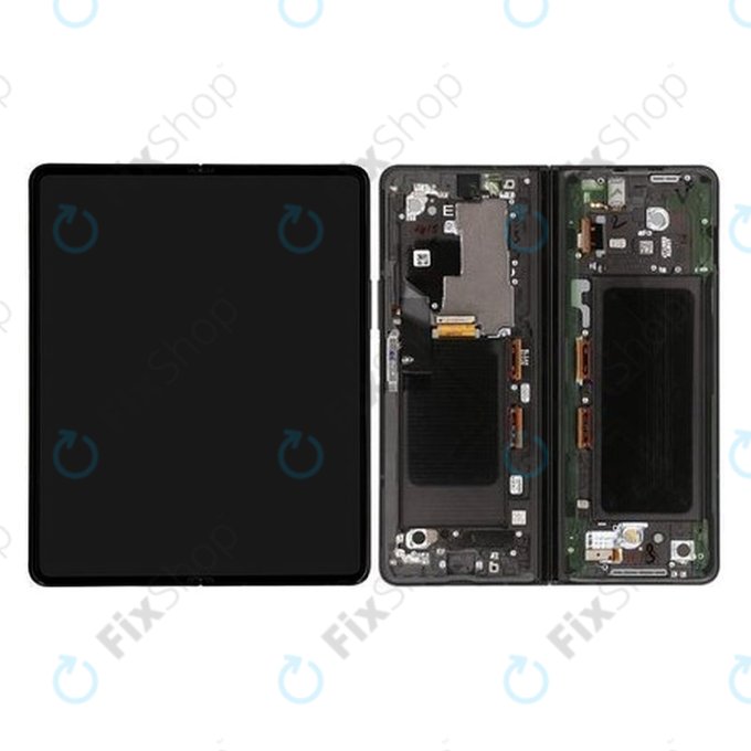 Samsung Galaxy Z Fold 3 F926B - LCD Display + Touch Screen + Frame (Phantom Black) - GH82-26283A, GH82-26284A Genuine Service Pack