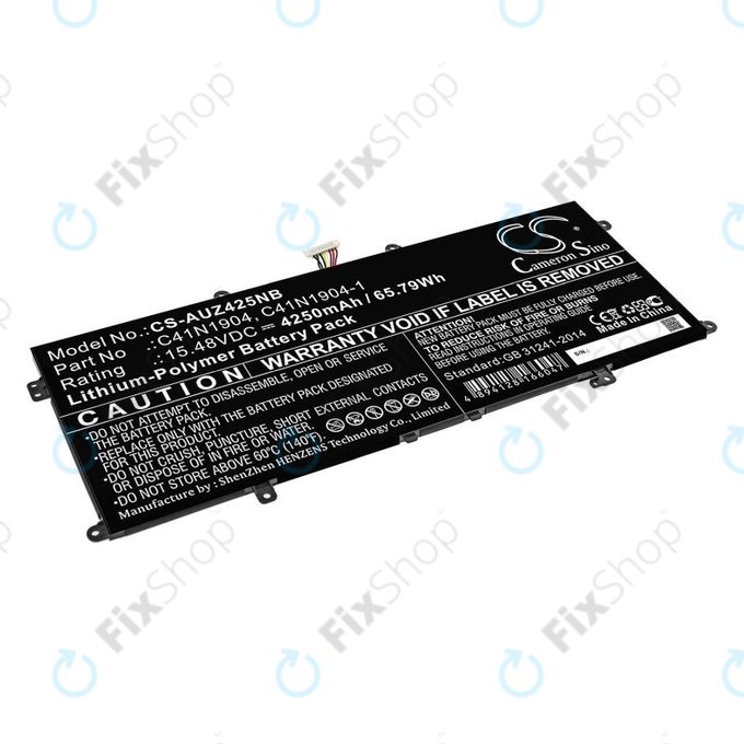 Battery for Asus Zenbook 13, Zenbook 14, 4250mAh, Li-Pol, 15.48V, C41N1904, HQ