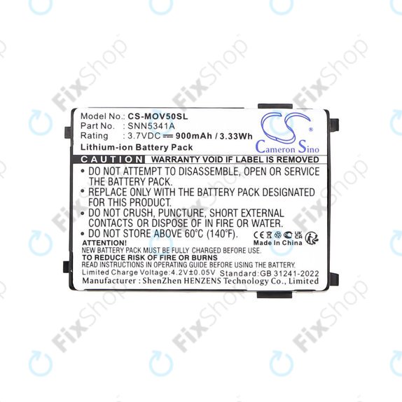Battery for Motorola V3688, V2188, L2000, V998+, 900mAh, Li-Ion, 3.7V, SNN5341A, HQ