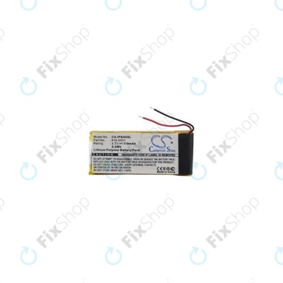 Apple iPod Nano (6th Gen) - Battery 616-0531 110mAh HQ