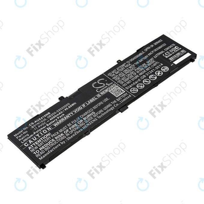 Battery for Asus UX310, UX310UAK, UX410UQ, 4000mAh, Li-Pol, 11.4V, B31N1535, HQ