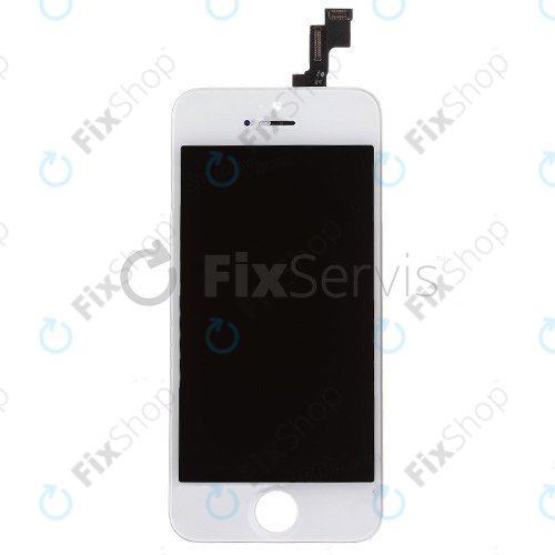 Display for iPhone 5S, SE, White, Touch Screen with Frame