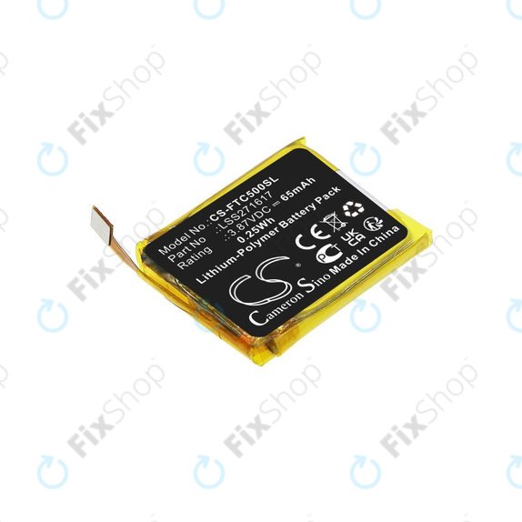 Battery for Fitbit Charge 5, 65mAh, Li-Pol, 3.87V, LSS271617, HQ