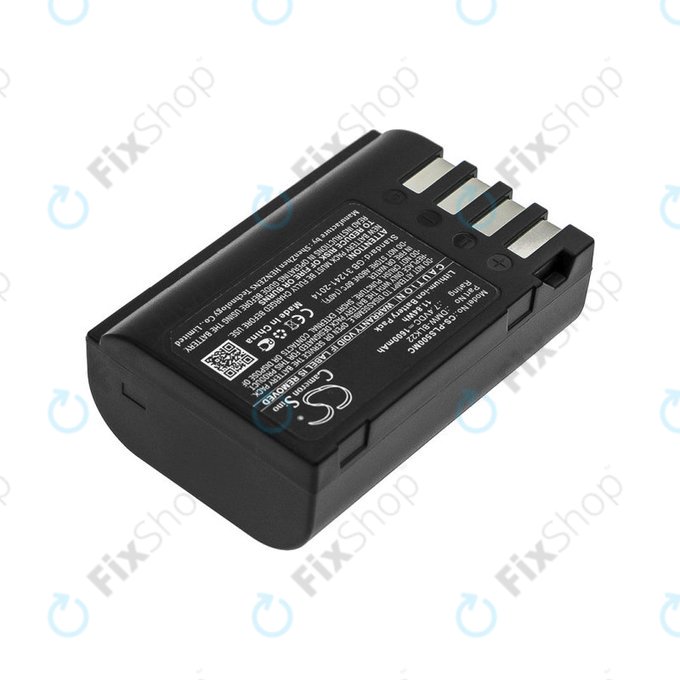 Battery for Panasonic Lumix DC-S5, DC-S5K, GH5, G9, GH5S, 1600mAh, Li-Ion, 7.4V, DMW-BLK22, HQ