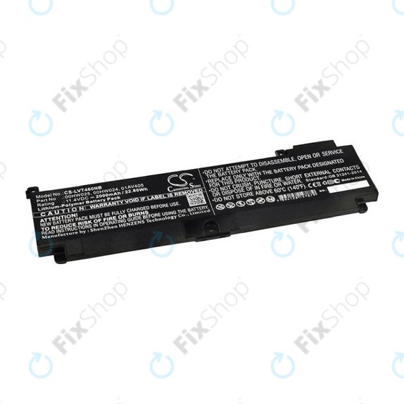 Battery for Lenovo ThinkPad T460S, T470S, 2000mAh, Li-Pol, 11.4V, 00HW025, HQ