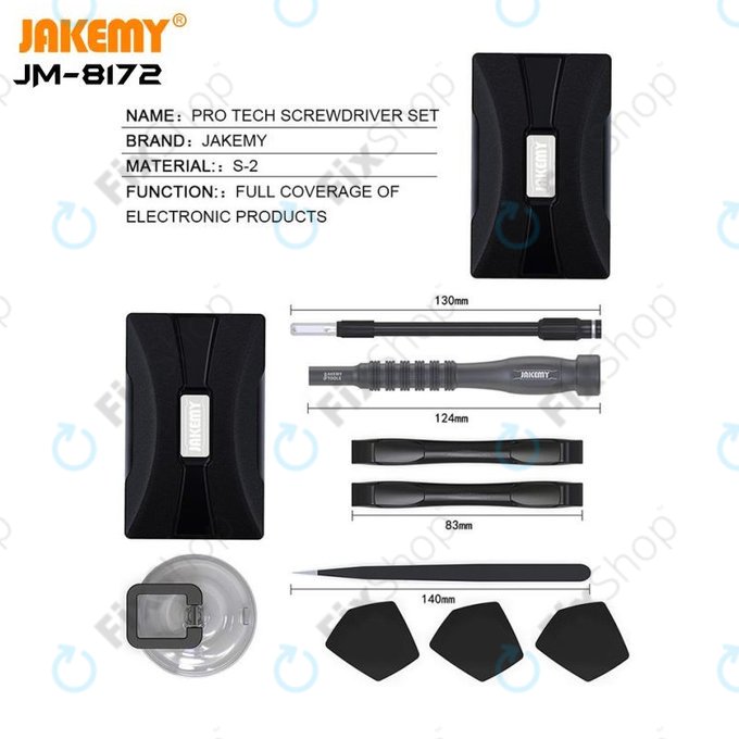 Jakemy JM-8172 - Professional Multifunctional Repair Tool Set 73in1