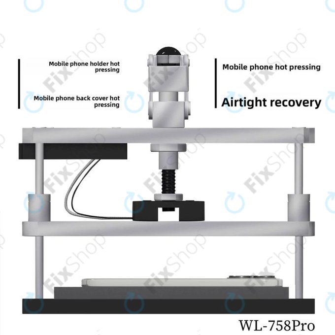 Wylie WL-758 Pro - Heated Press for Screen and Back Cover Repair, 220V, EU