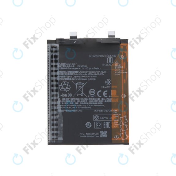Battery for Xiaomi 13T 2306EPN60G, Redmi Note 13 Pro 4G 23117RA68G 2312FPCA6G, 5000mAh, BM5T, Genuine Service Pack