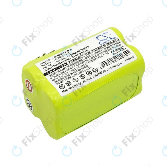 Battery for Makita 6722D, 6723DW, 2000mAh, Ni-MH, 4.8V, TL00000012, HQ