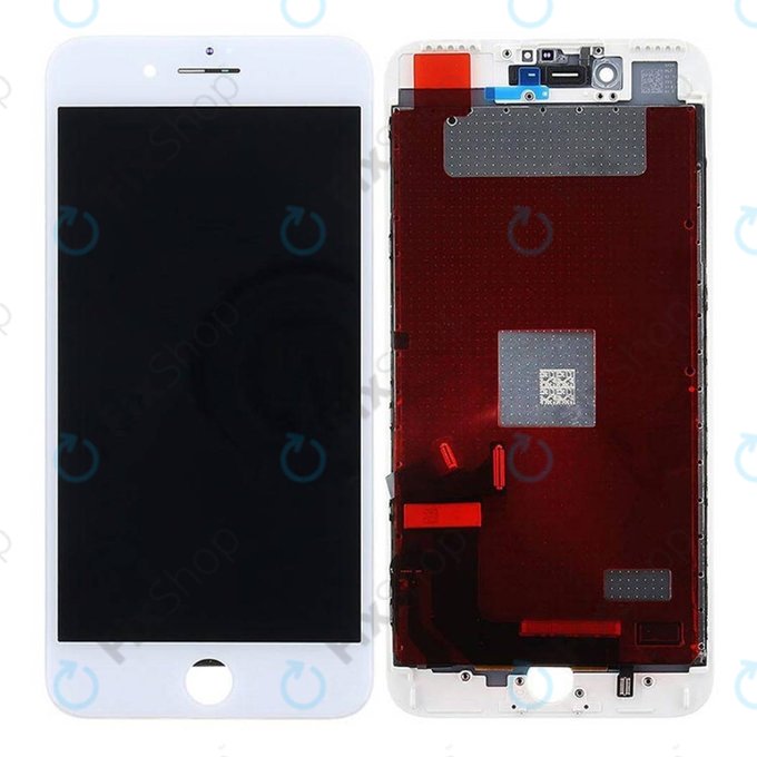 Display for iPhone 7 Plus, White, Touch Screen with Frame