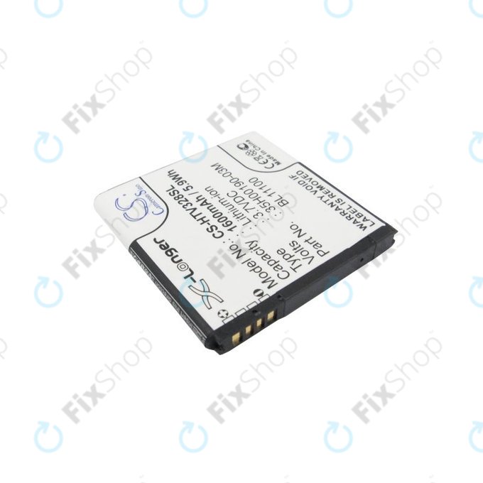 Battery for HTC Desire X, Desire V, 1600mAh, Li-Ion, 3.7V, 35H00190-03M, HQ