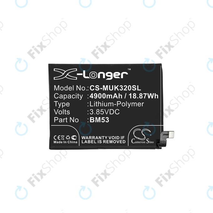 Xiaomi Mi 10T 5G, Mi 10T Pro 5G - Battery BM53 4900mAh HQ