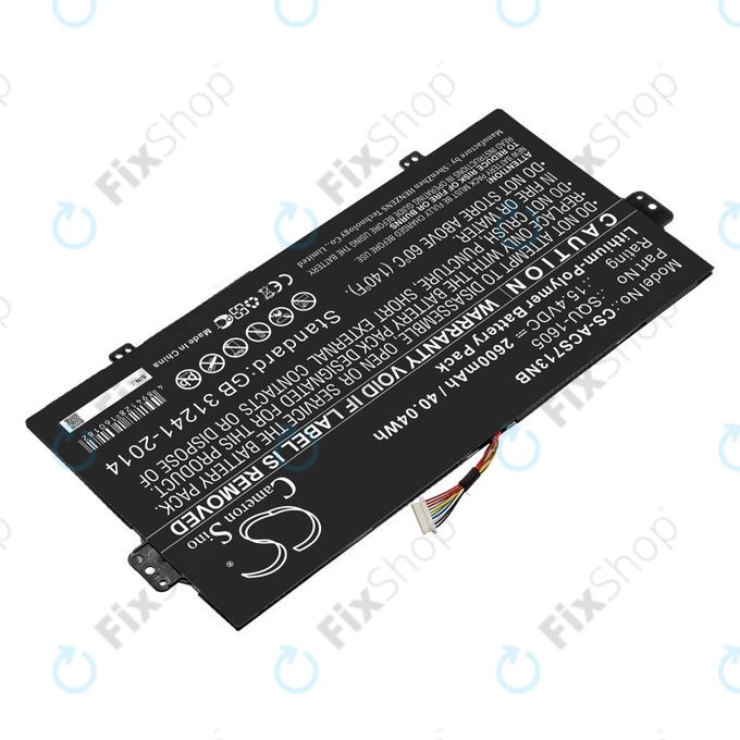 Battery for Acer SF713-51, 2600mAh, Li-Pol, 15.4V, SQU-1605, HQ