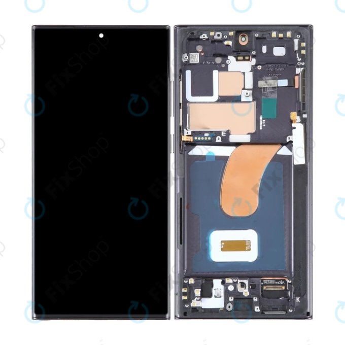 Samsung Galaxy S23 Ultra S918B - LCD Display + Touch Screen + Frame (Phantom Black) OLED