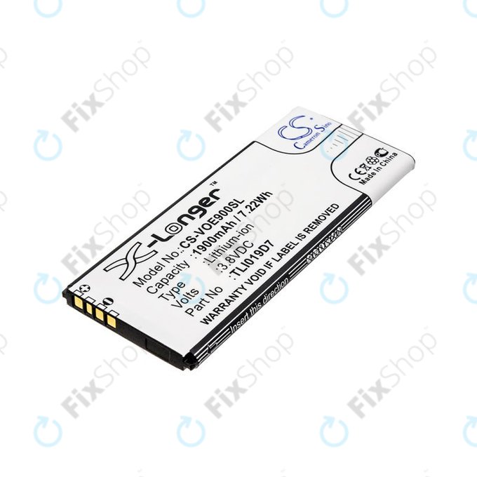 Battery for Alcatel 1 Dual Sim, TCL 5033, Vodafone VFD, Telstra, 1900mAh, Li-Ion, 3.8V, TLI019D7, HQ