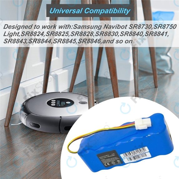 Samsung Navibot SR8840, SR8895, VCR8845 - Battery VCA-RBT20 Ni-MH 14.4V 3000mAh