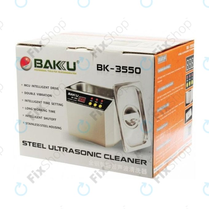 Baku BK-3550 - Stainless Steel Ultrasonic Cleaner - 0.5L
