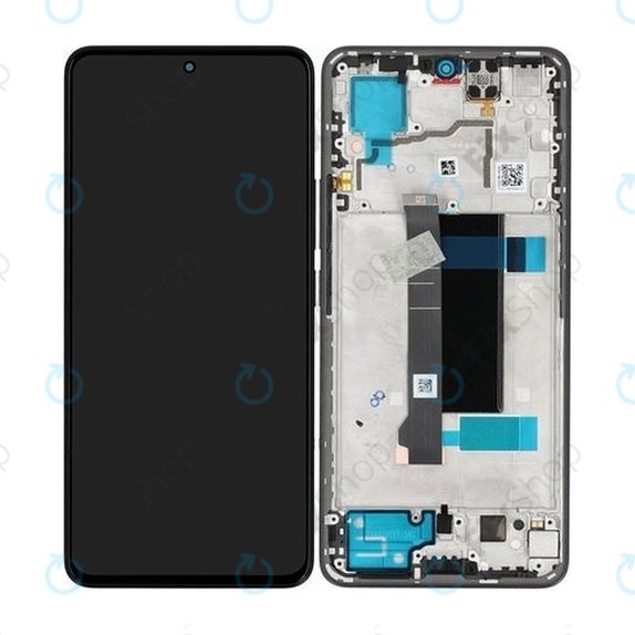 Xiaomi Redmi Note 13 Pro 5G - LCD Display + Touch Screen + Frame (Midnight Black) - 5600020N1600 Genuine Service Pack