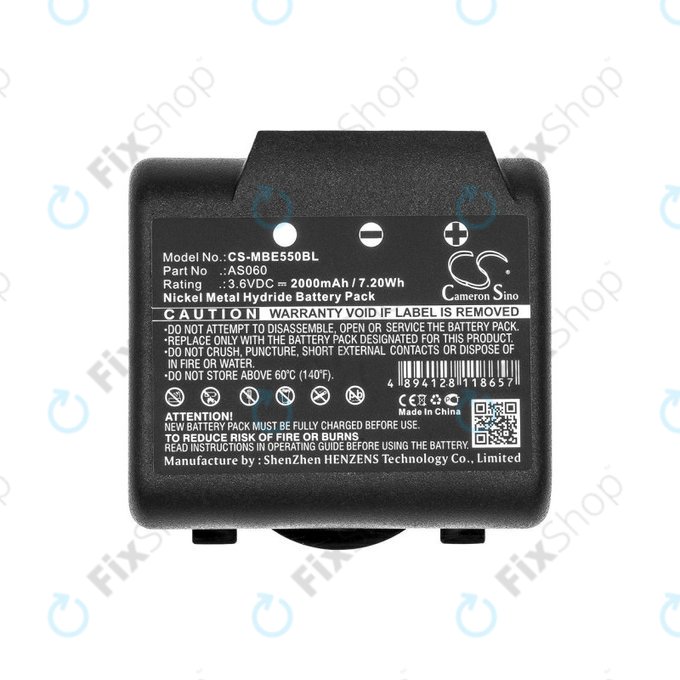 Battery for Imet BE5500, 2000mAh, Ni-MH, 3.6V, AS060, HQ