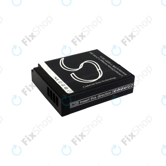 Battery for Panasonic Lumix DMC, 600mAh, Li-Ion, 7.2V, DMW-BLH7, HQ