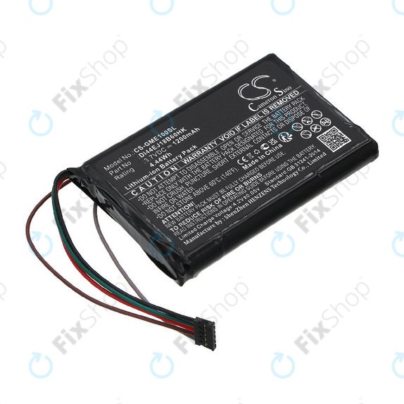 Battery for Garmin Edge 1000, Explore, 1200mAh, Li-ion, 3.7V, DI44EJ18B60HK, HQ