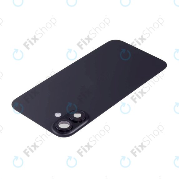 Apple iPhone 16 - Rear Housing Glass + Camera Lens + Metal Plate + Magsafe Magnet (Black)