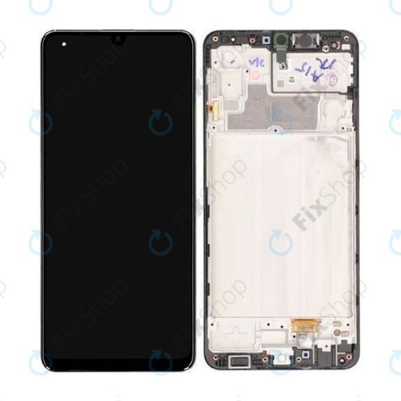 Samsung Galaxy M32 M325F - LCD Display + Touch Screen + Frame (Black) - GH82-25981A, GH82-26193A Genuine Service Pack