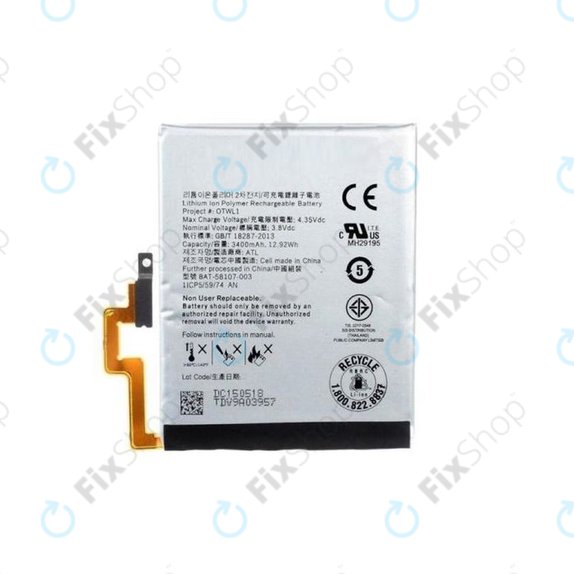 Blackberry Passport - Battery BAT-58107-003 3400mAh