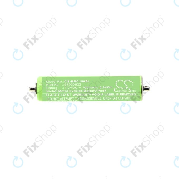 Battery for Braun 1000, 180, 2000, 3000, 4735, 5411, Cruzer1, Cruzer Z20, 700mAh, Ni-MH, 1.2V, 67030922, HQ