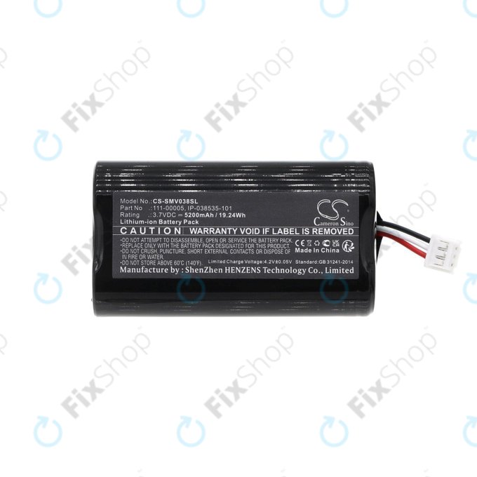 Battery for Sonos Roam, 5200mAh, Li-Ion, 3.7V, 111-00005, HQ