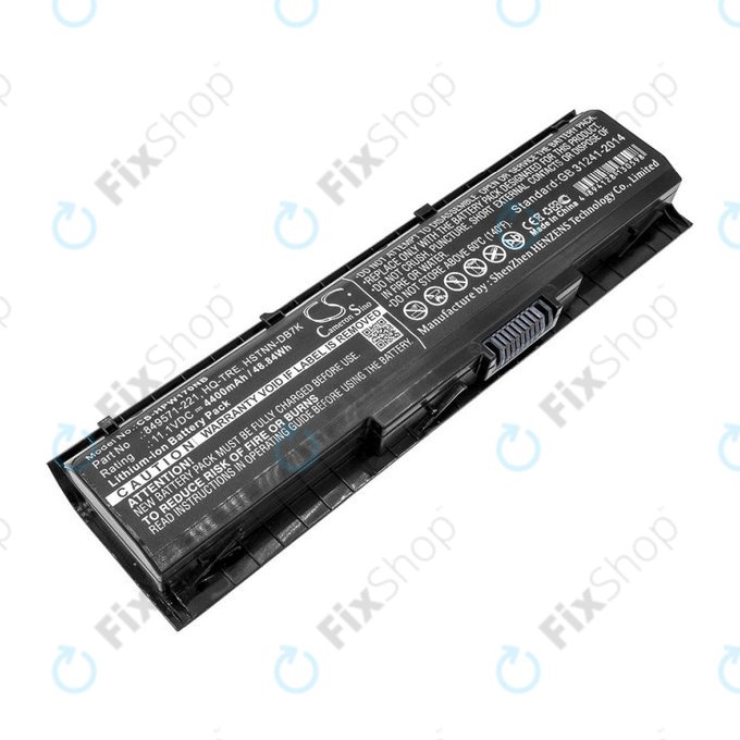 Battery for HP 17, Omen 17, Pavilion 17, 4400mAh, Li-Ion, 11.1V, 849571-221, HQ